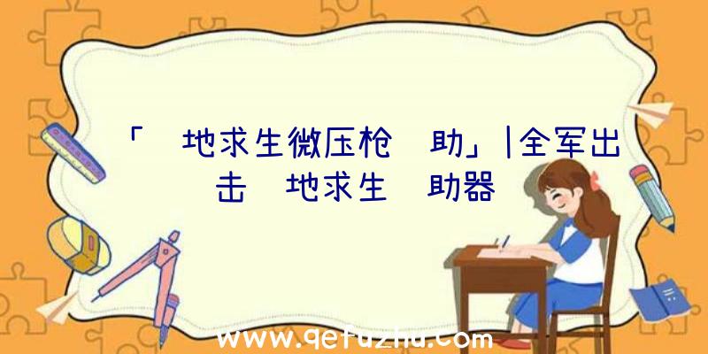 「绝地求生微压枪辅助」|全军出击绝地求生辅助器